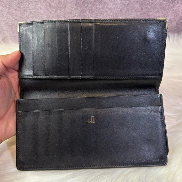DUNHILL mens leather long wallet in black - Picture 8 of 13